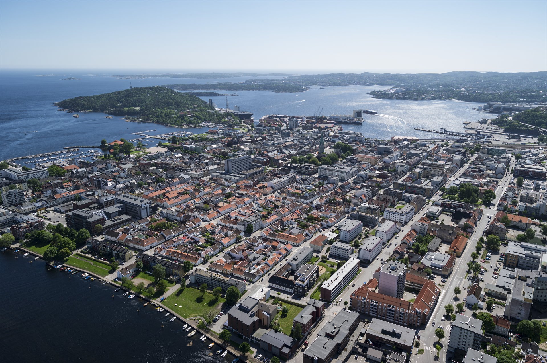 Oversiktsbilde kvadraturen i Kristiansand 